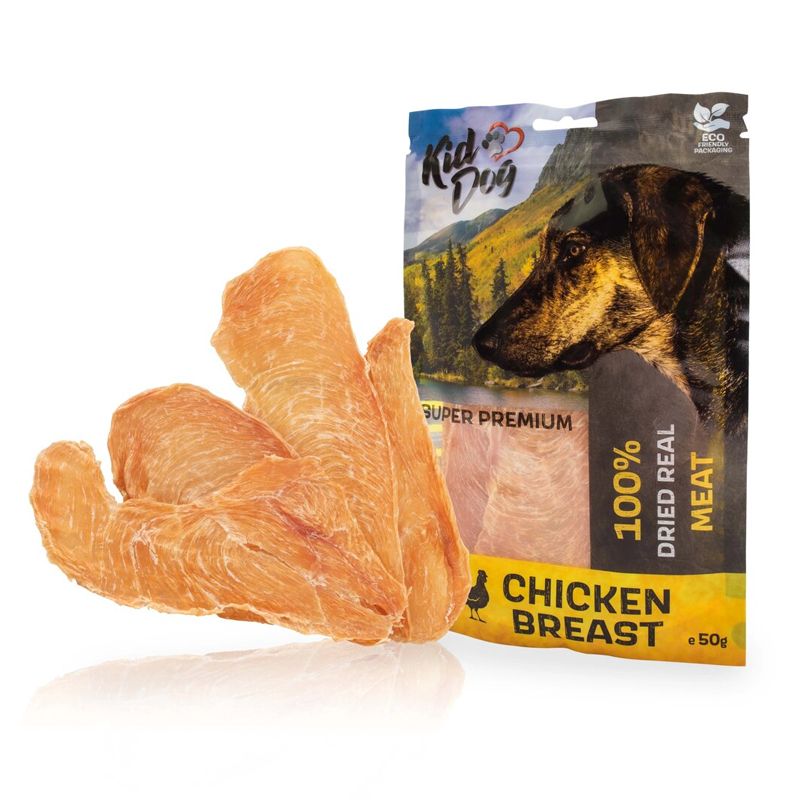 Kid Dog Super Premium 100% Pileća prsa, tanke šnicle 50 g