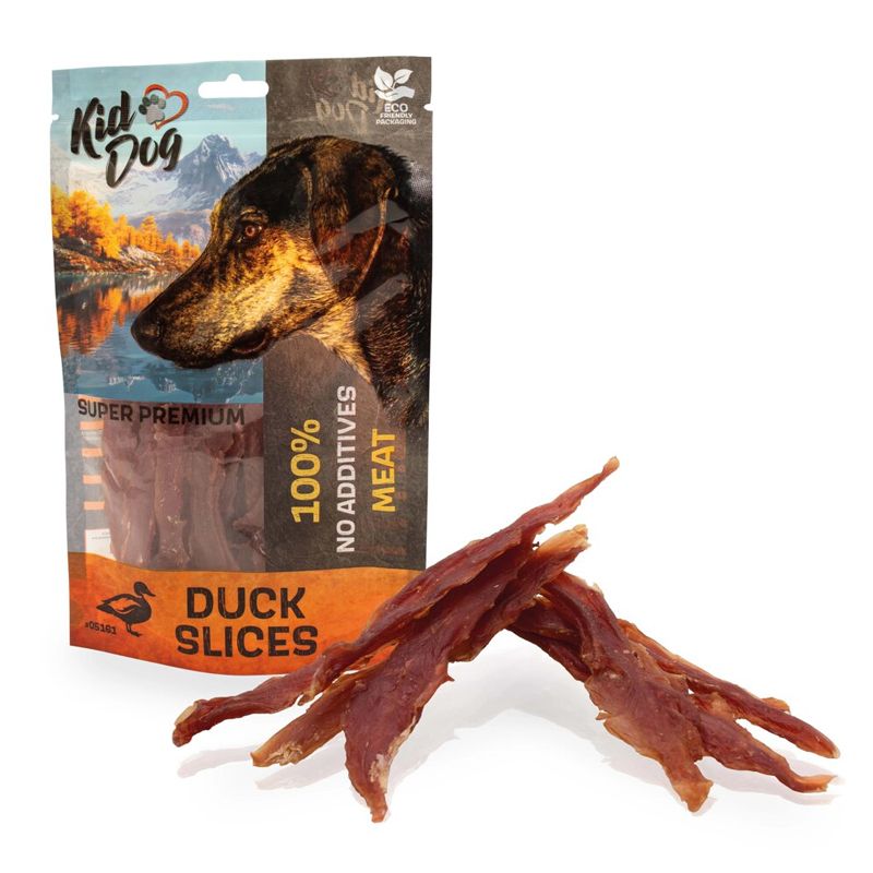 Kid Dog Super Premium 100% Pačja prsa, trakice 80 g