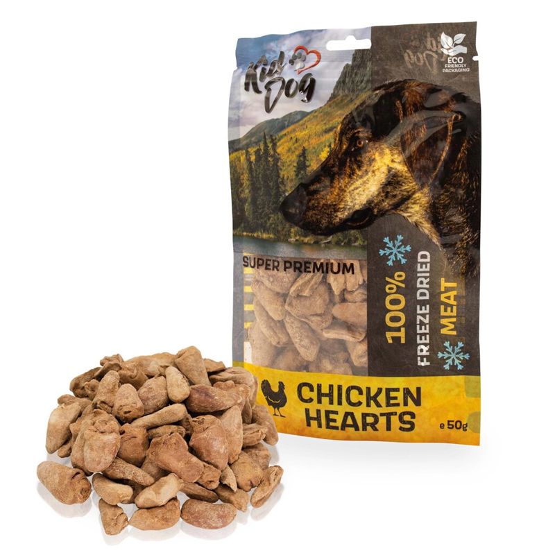 Kid Dog Super Premium 100% hladno sušena pileća srca 50 g
