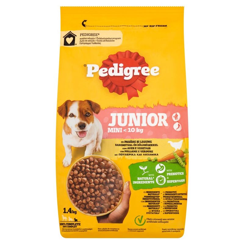 Pedigree Junior Mini s piletinom i povrćem 1,4 kg