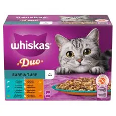 Whiskas Duo Surf & Turf u želeu 12 x 85 g