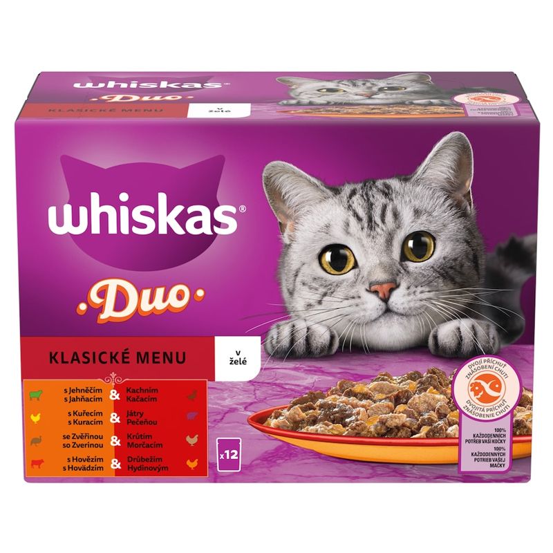 Whiskas Duo Klasični meni u želeu 12 x 85 g