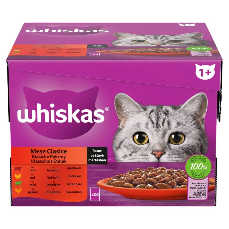 Whiskas vrečice Klasični izbor u želeu 24 x 85 g