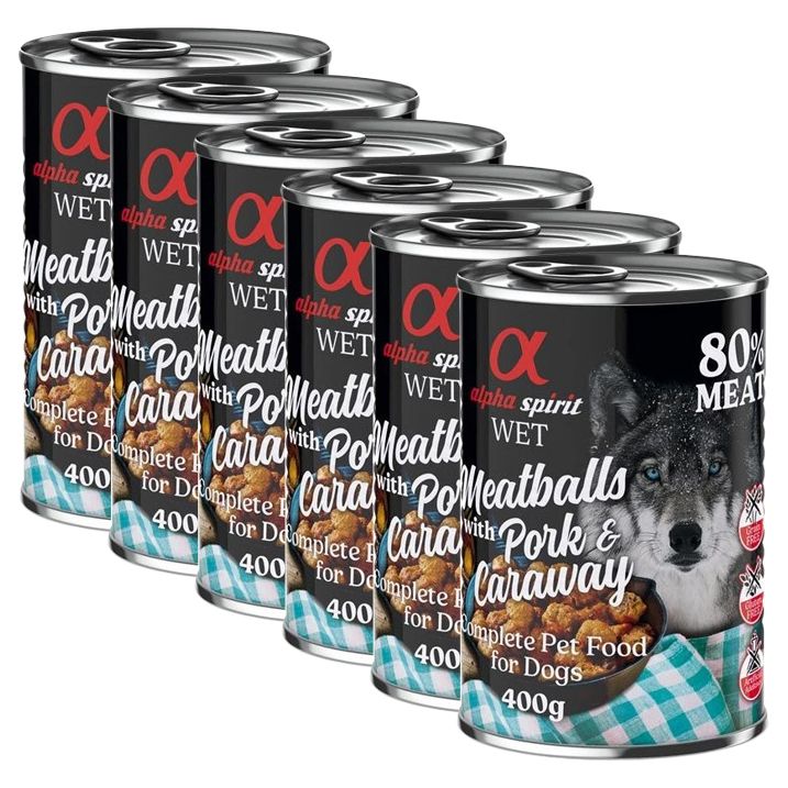 Alpha Spirit Meatballs - Svinjetina s kimom 6 x 400 g