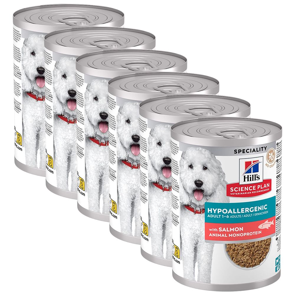 Hill's Science Plan Hypoallergenic konzerva za odrasle pse s lososom 6 x 363 g