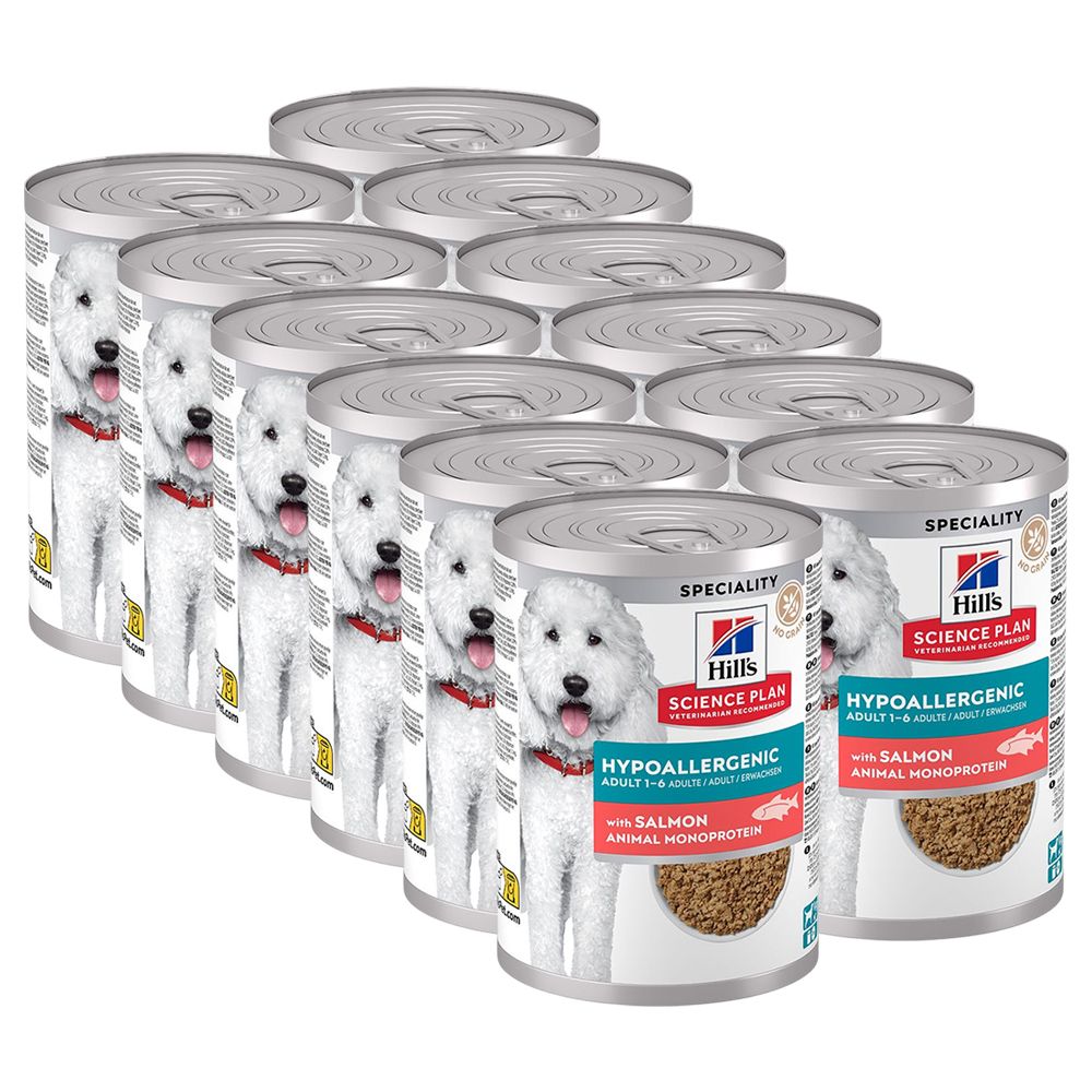 Hill's Science Plan Hypoallergenic konzerva za odrasle pse s lososom 12 x 363 g