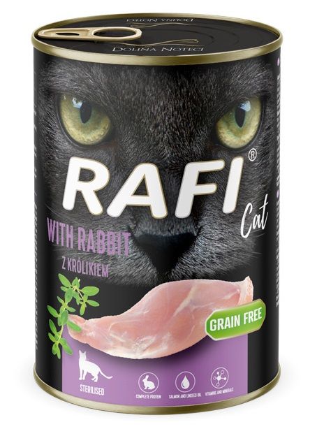 Rafi Cat Sterilised Paté with Rabbit 400 g