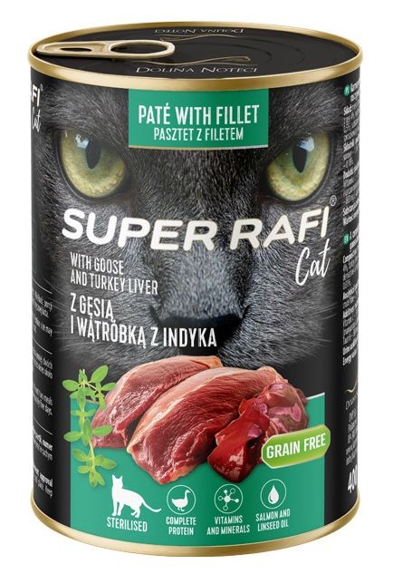 Super Rafi Cat Sterilised P&F Goose and Turkey liver 400 g