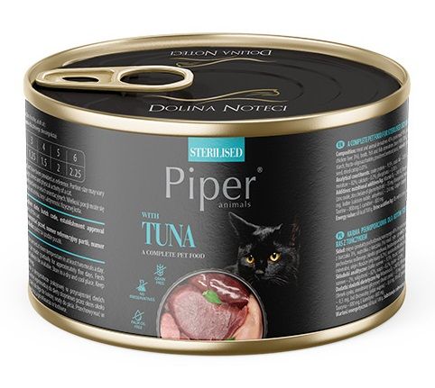 Konzerva Piper Cat Sterilised s tunom 185 g