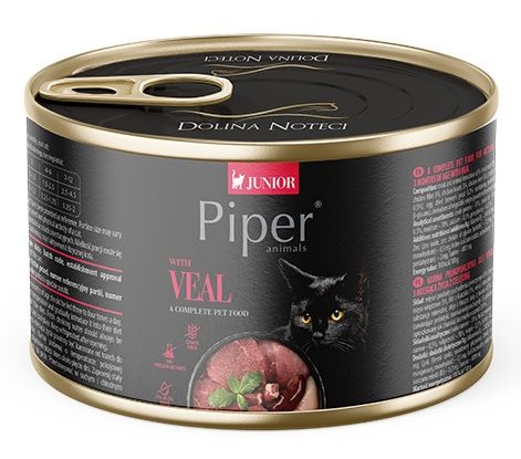 Konzerva Piper Cat Junior s telećim mesom 185 g