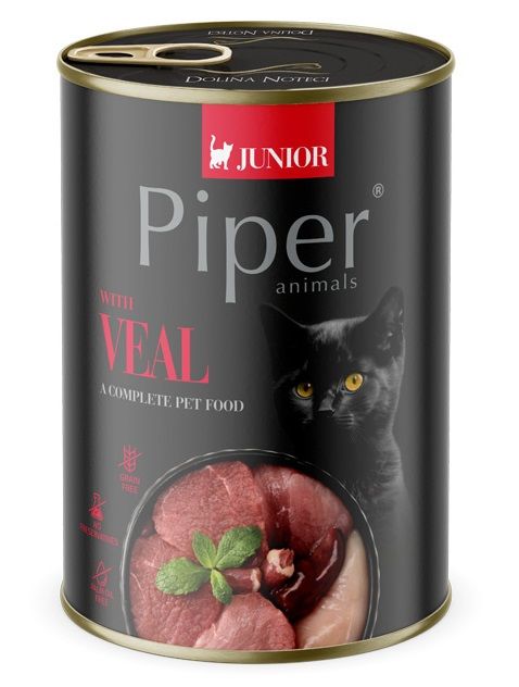 Konzerva Piper Cat Junior s telećim mesom 400 g