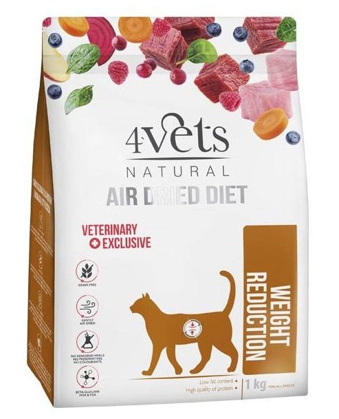 4Vets Natural Cat Veterinary Exclusive WEIGHT REDUCTION 1 kg