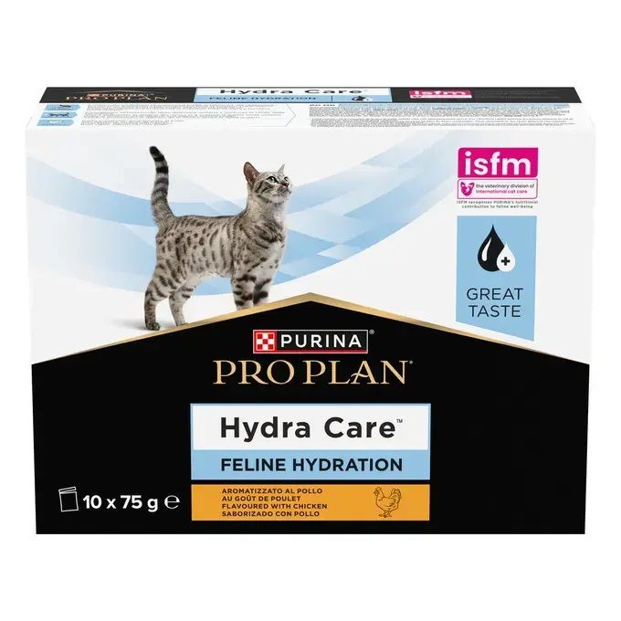 Purina Pro Plan Veterinary Diets Feline – Hydra Care Chicken 10 x 75 g