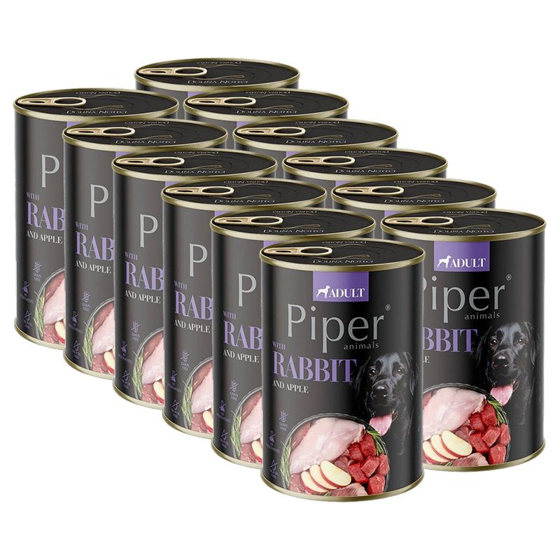 Konzerva Piper Adult s kunićem i jabukom 12 x 400 g