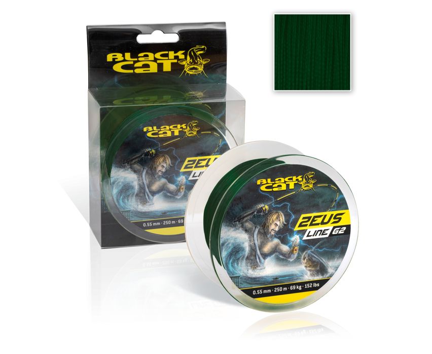 Black Cat ZEUS Line G2 400m 0.38mm/37kg Zelena