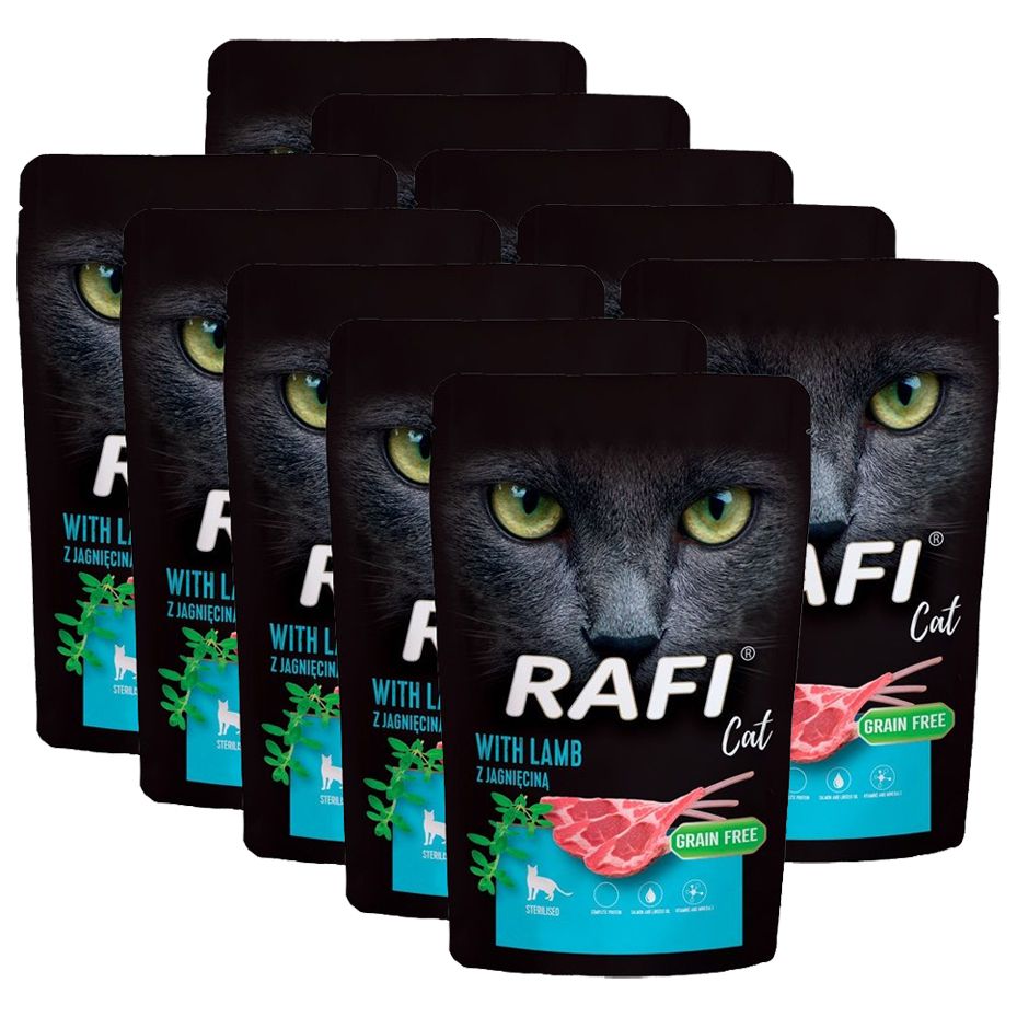 Rafi Cat Sterilised Paté with Lamb 10 x 100 g