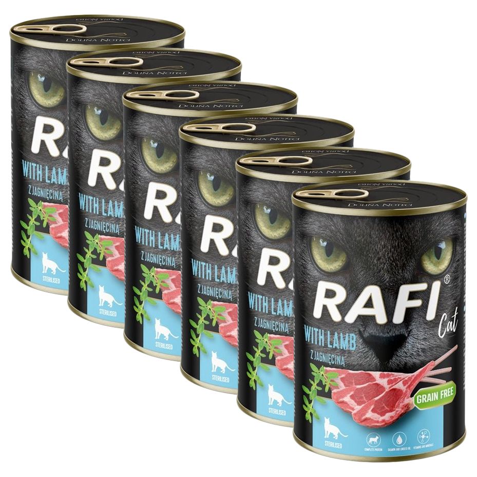 Rafi Cat Sterilised Paté with Lamb 6 x 400 g