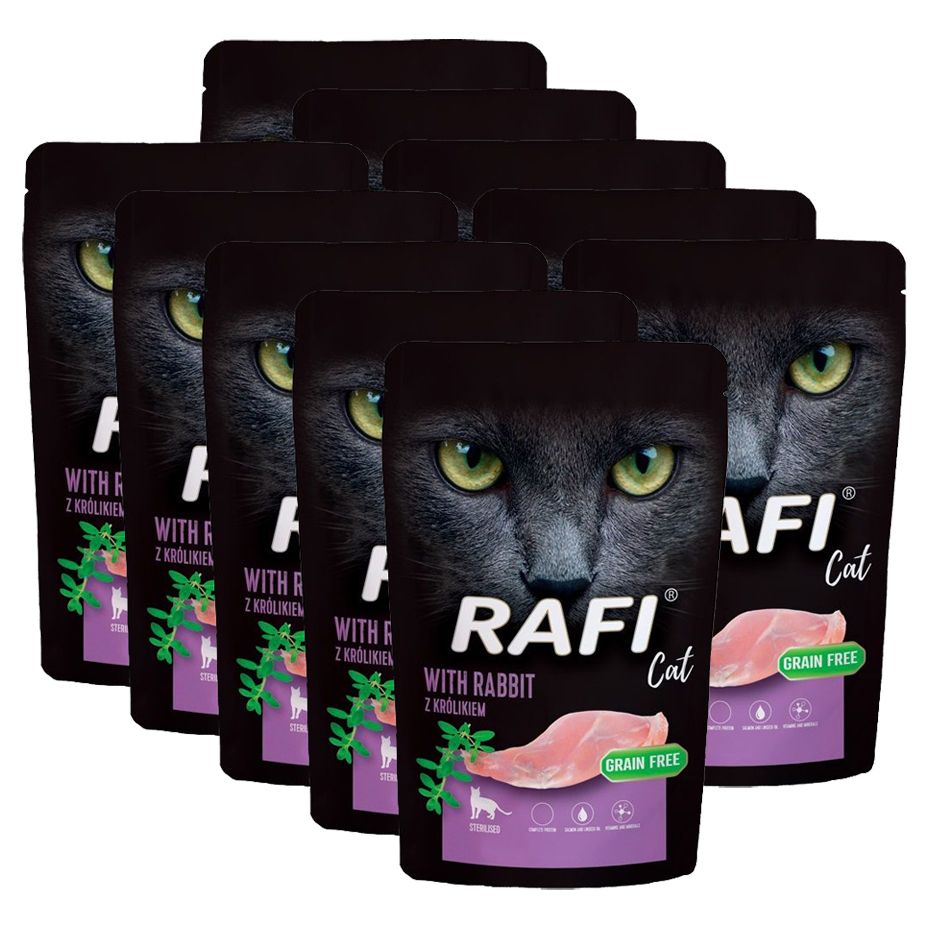 Rafi Cat Sterilised Paté with Rabbit 10 x 100 g