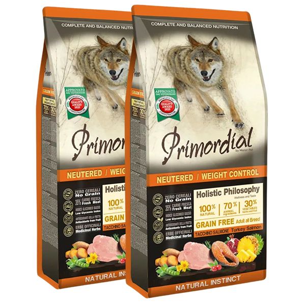Primordial GF Adult Weight Control Turkey & Salmon 2 x 12 kg