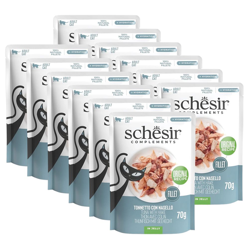 Schesir Complements Cat Tunjevina s morskom štukom v žele 12 x 70 g