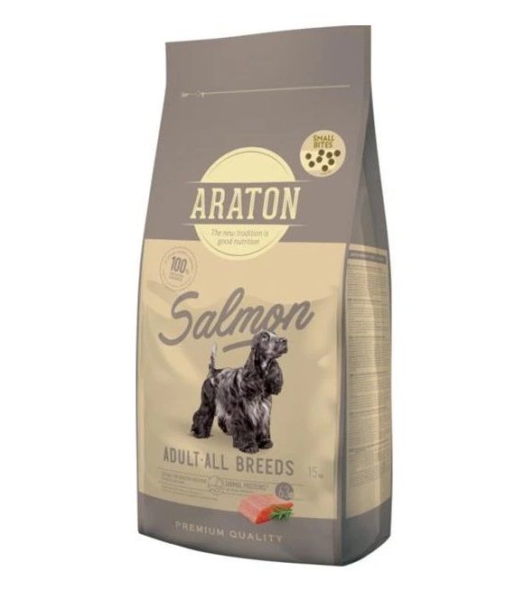ARATON Dog Adult Small Salmon 15 kg