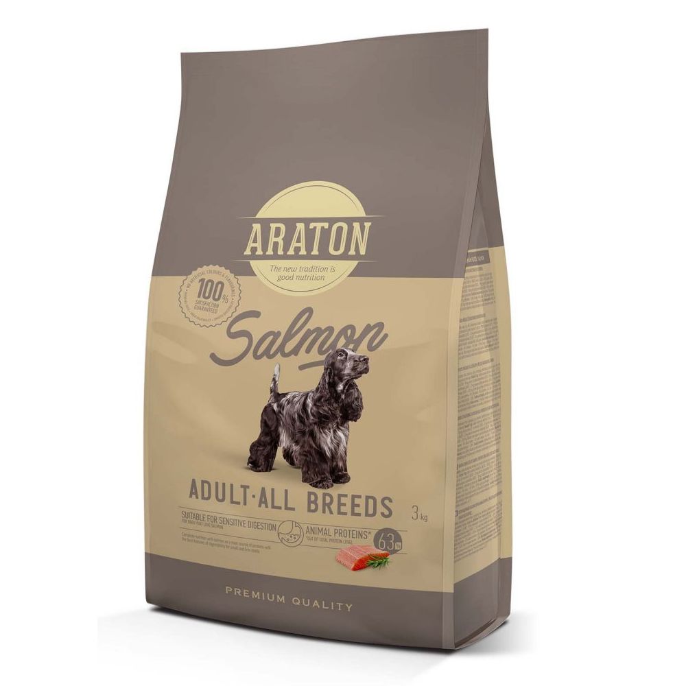 ARATON Dog Adult All Breeds Salmon 3 kg
