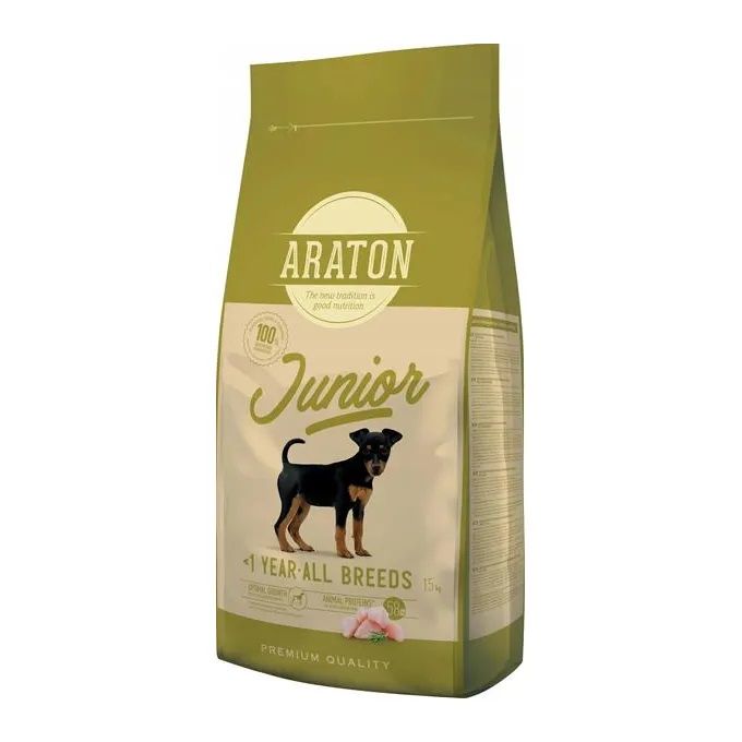 ARATON Dog Juniro All Breeds Poultry 15+1 kg