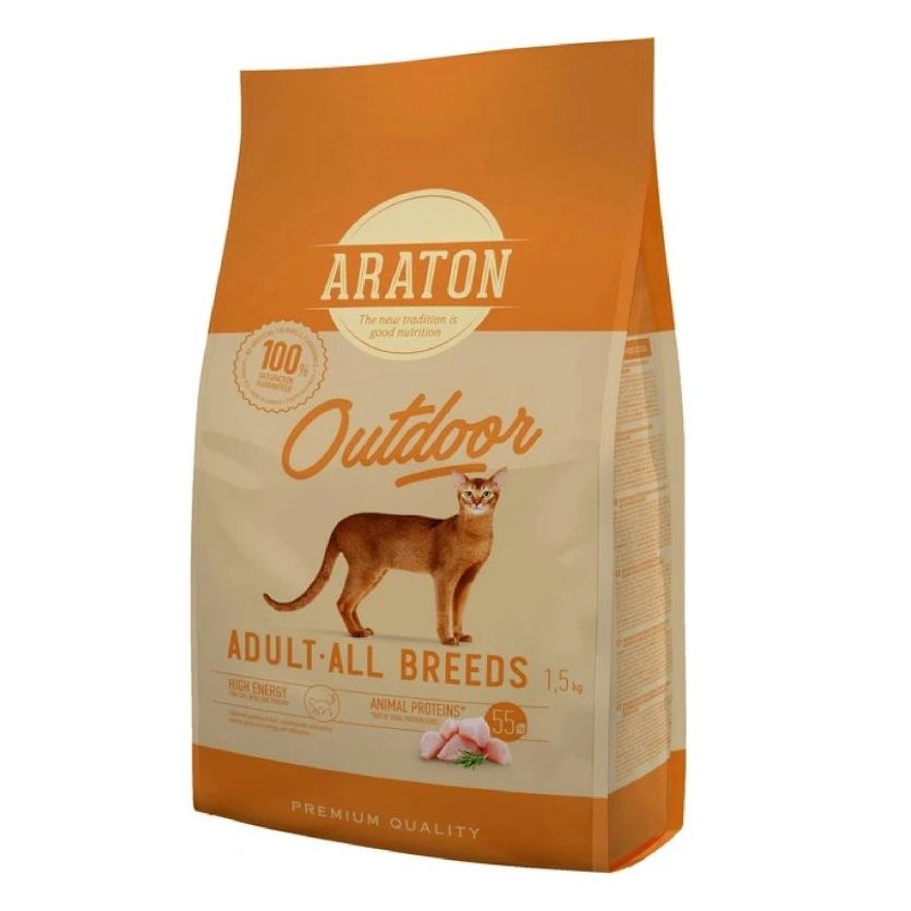 ARATON Cat Adult Outdoor Poultry 1,5 kg