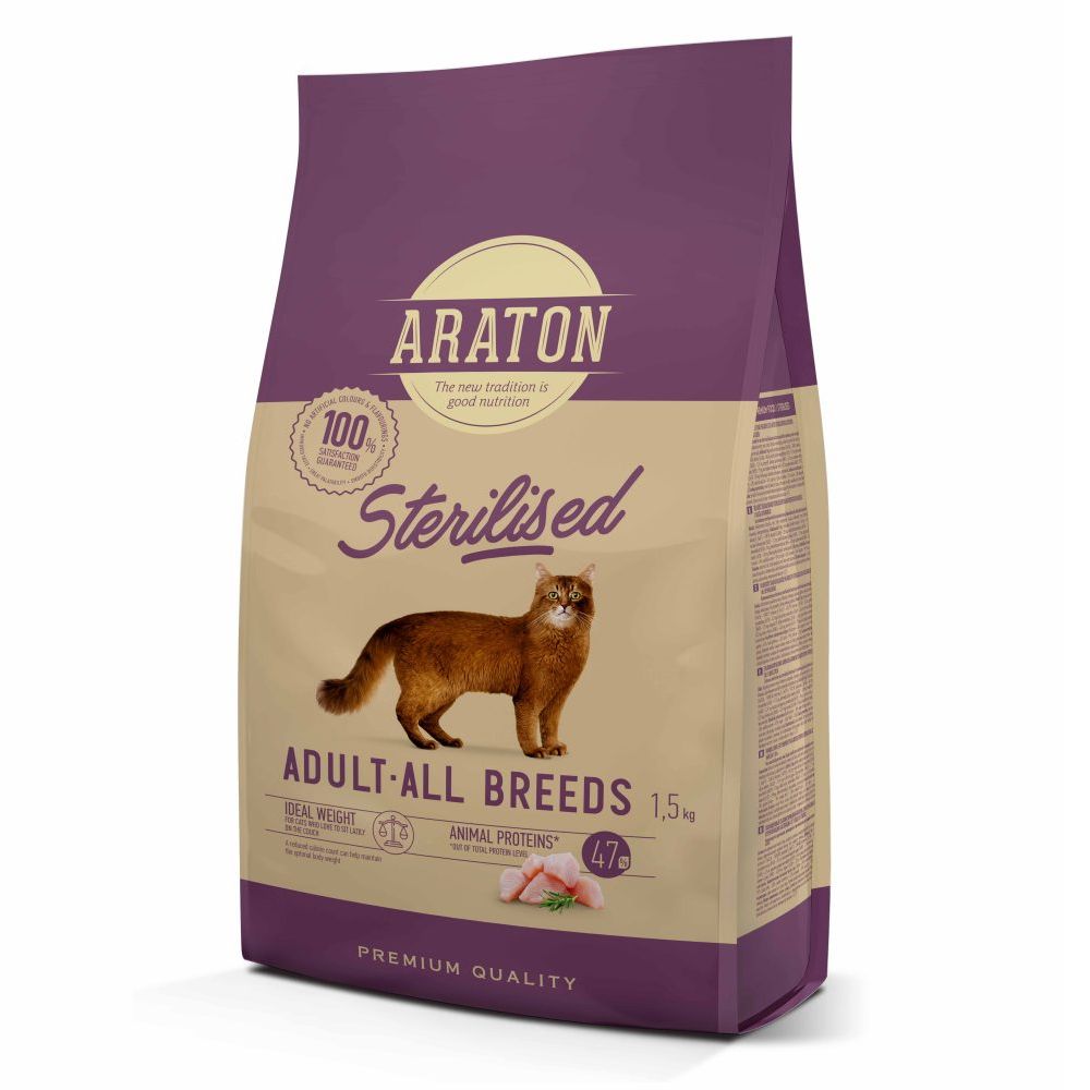 ARATON Cat Adult Sterilised 1,5 kg