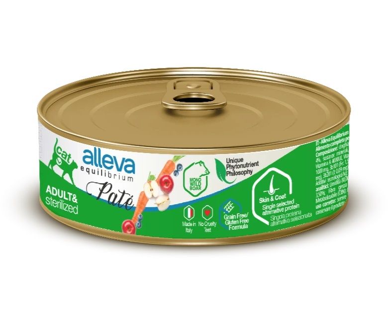 Alleva EQUILIBRIUM Paté Cat Sterilized boar 85 g
