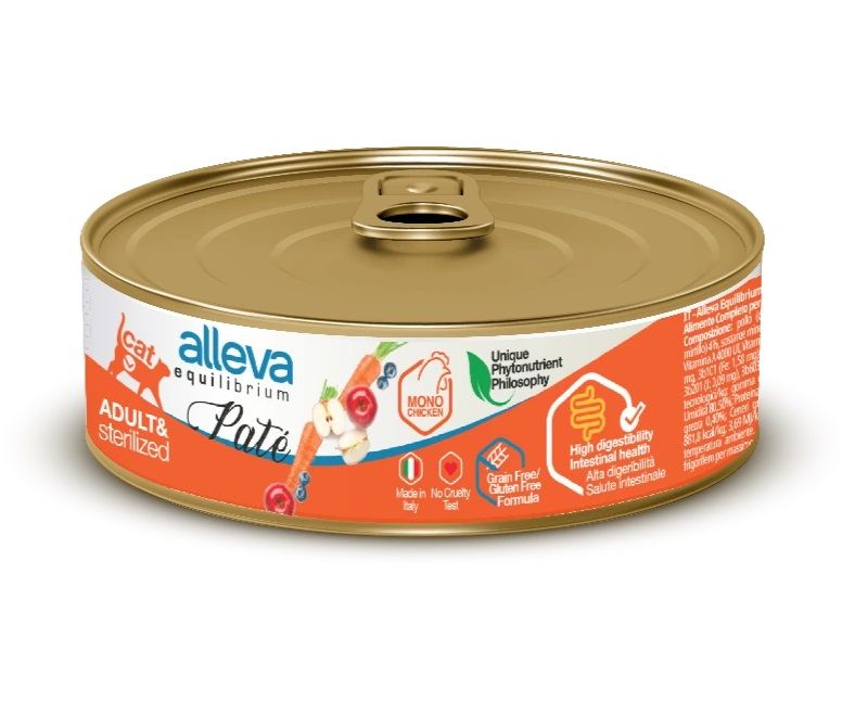 Alleva EQUILIBRIUM Paté Cat Sterilized chicken 85 g