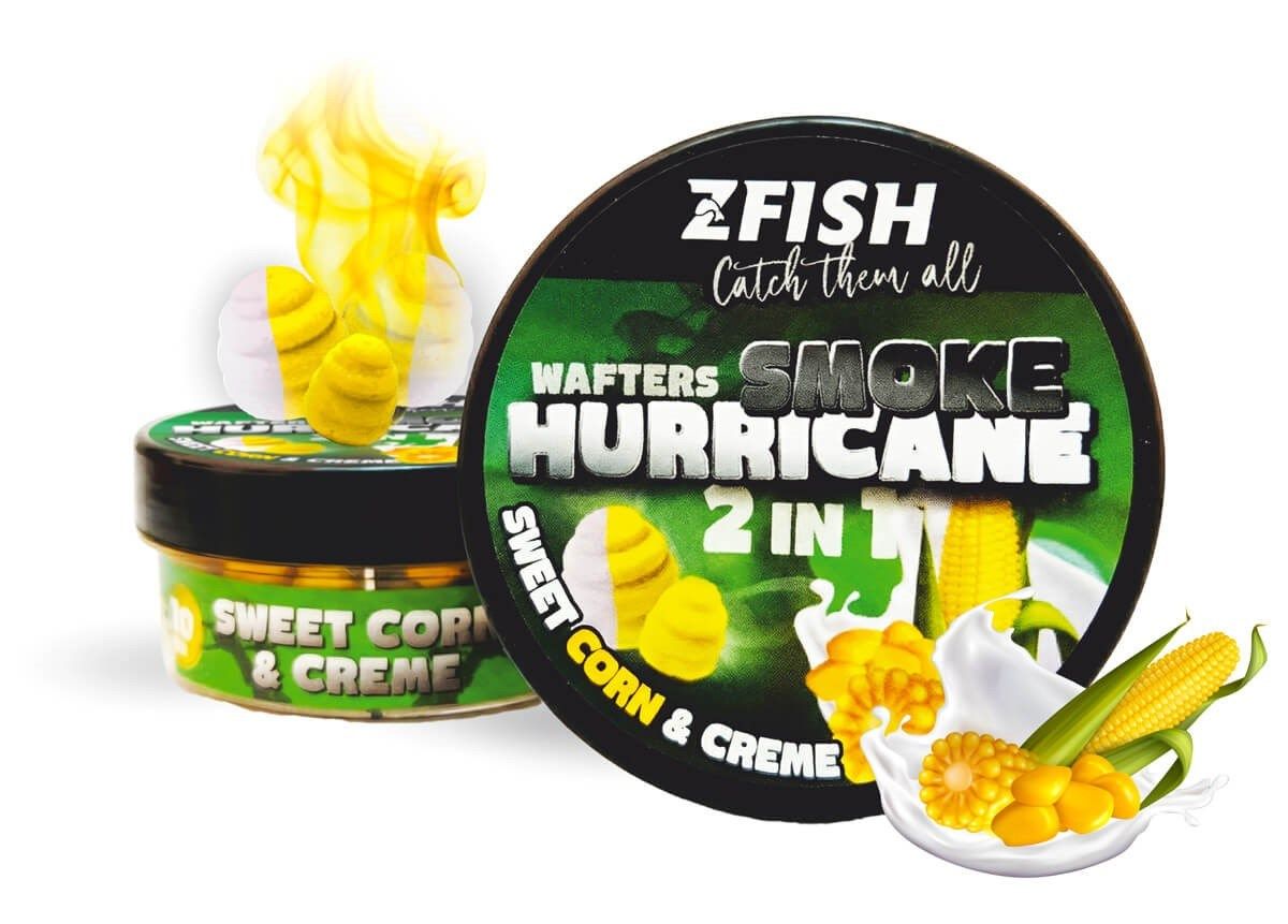 ZFISH Smoke Hurricane Wafters 2in1 8-10mm 30g Slatki kukuruz-Krema
