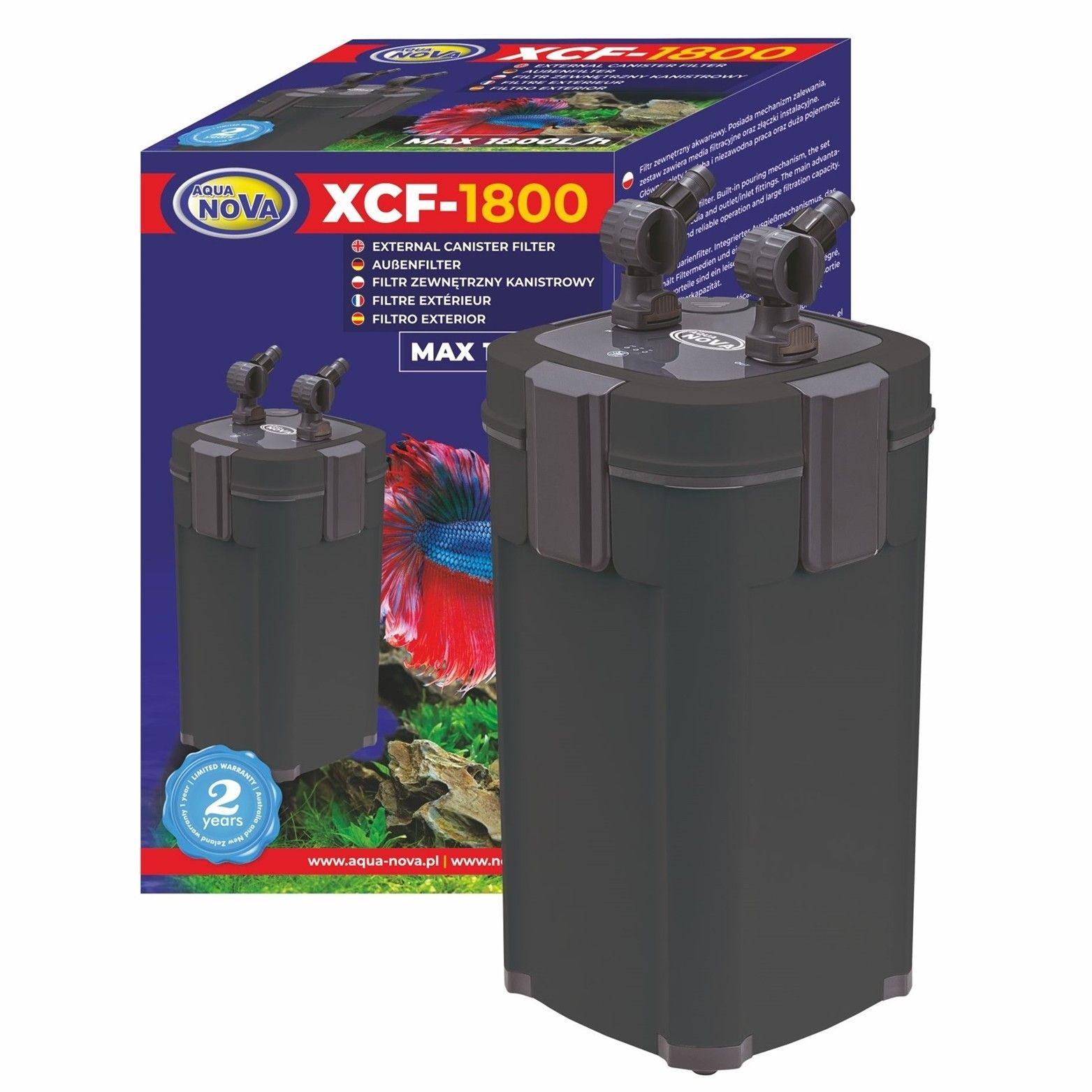 Aqua Nova XCF-1800 vanjski filter s UV lampom