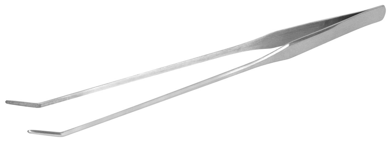 Akvarijska pinceta od nehrđajućeg čelika 27 cm - zakrivljena