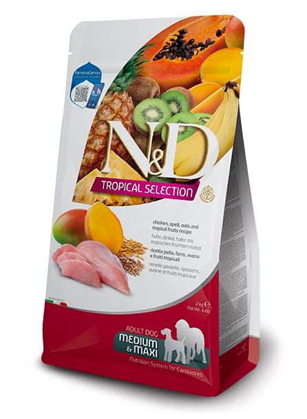Farmina N&D dog TROPICAL SELECTION (AG) adult medium & maxi, chicken 2 kg