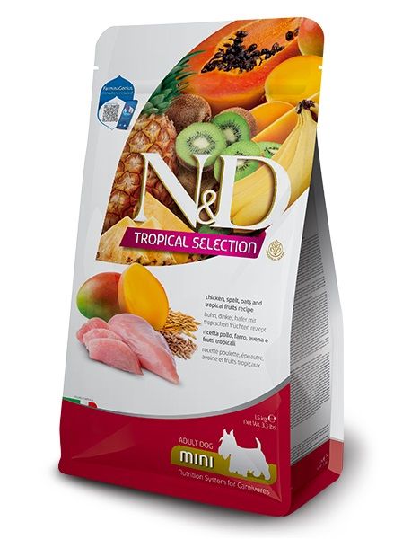 Farmina N&D dog TROPICAL SELECTION (AG) adult mini, chicken 5 kg