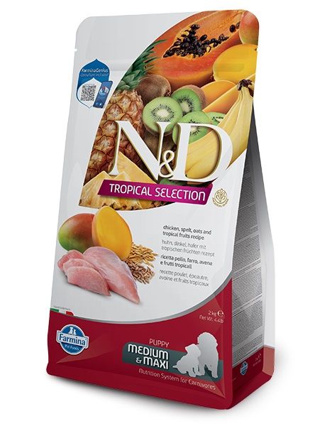 Farmina N&D dog TROPICAL SELECTION (AG) puppy medium & maxi, chicken 2 kg