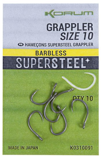 Korum Supersteel GRAPPLER Hook Barbless / size 6