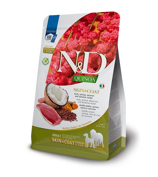Farmina N&D dog GF QUINOA Medium/Maxi Skin & Coat Duck 2,5 kg