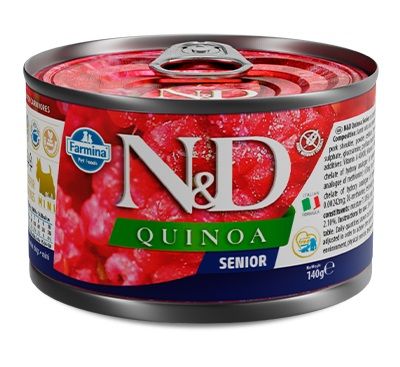 Farmina N&D dog Quinoa Mini Senior Lamb konzerva 140 g