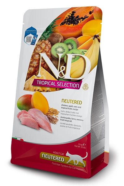 Farmina N&D cat TROPICAL SELECTION (AG) adult, neutered, chicken 1,5 kg