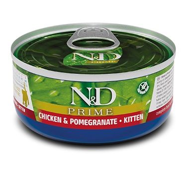 Farmina N&D cat PRIME kitten chicken & pomegranate konzerva 70 g