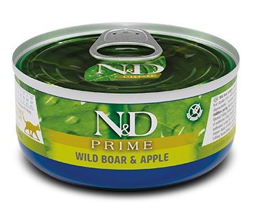 Farmina N&D cat PRIME boar & apple konzerva 70 g