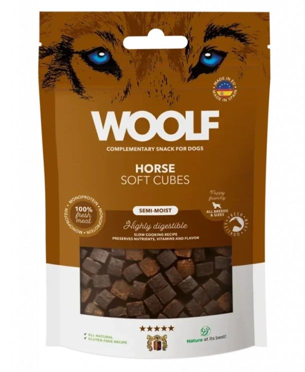 WOOLF Soft Cubes Horse 100 g