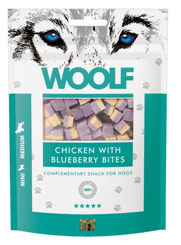 WOOLF Chicken with Blueberry Bites 100 g