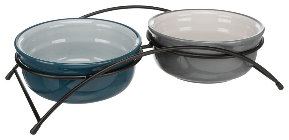 Set keramičkih zdjela s stajalom 2 x 15 cm