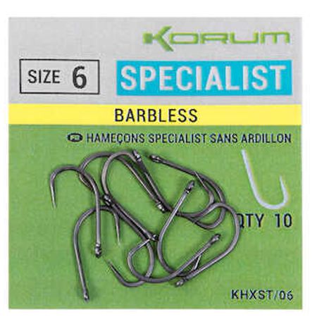 Korum Xpert Specialist Hook Barbless / velicina 6
