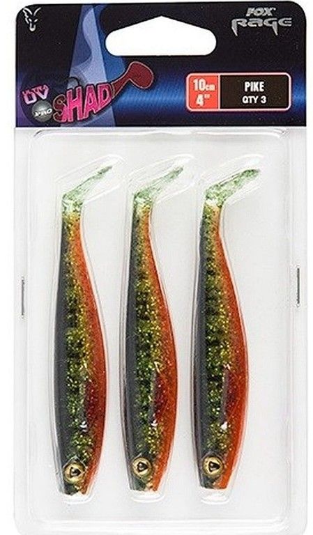 Fox Rage Pro Shad 10cm UV Pike 3x