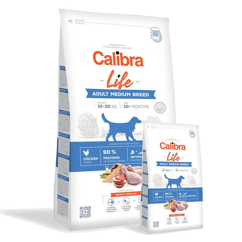 Calibra Dog Life Adult Medium Breed Chicken 14,5 kg