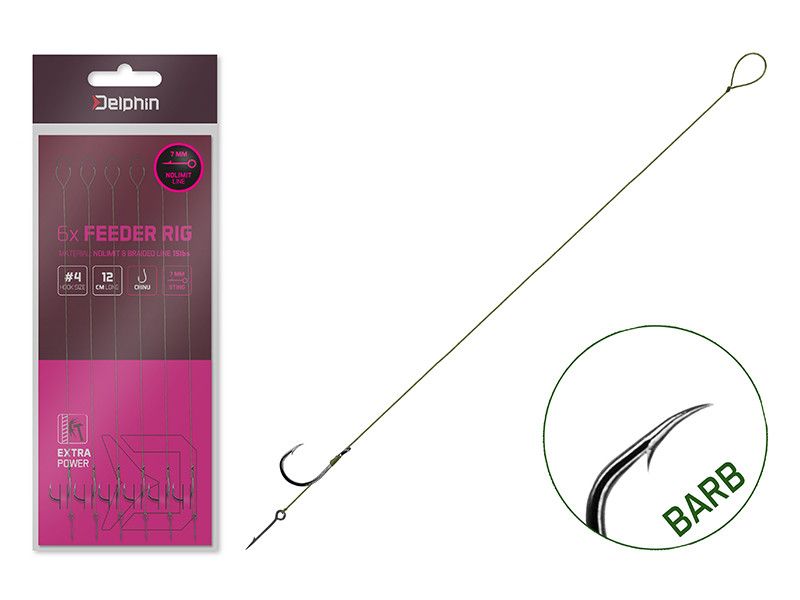 Delphin NOLIMIT Sting 12cm / 15lbs / BARB size 4 / Sting 7mm / 6x